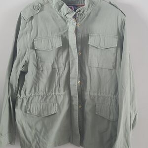 Green Military Style Jacket